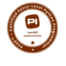 PCEP Certified Entry-Level Python Programmer badge